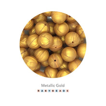 Load image into Gallery viewer, 19/20mm Round Silicone Beads.