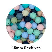 Load image into Gallery viewer, Silicone Beehive Beads.