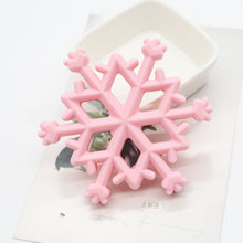 Load image into Gallery viewer, Silicone Snowflake Teether - BabybeadsSA