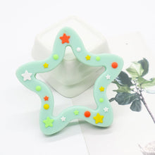 Load image into Gallery viewer, Silicone Christmas Star Teether - BabybeadsSA