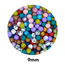 Load image into Gallery viewer, 9mm Silicone Round Beads.