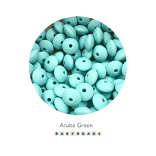 Load image into Gallery viewer, Lentil Silicone Beads 11mm x 6mm.