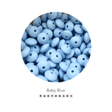 Load image into Gallery viewer, Lentil Silicone Beads 11mm x 6mm.