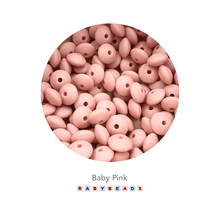Load image into Gallery viewer, Lentil Silicone Beads 11mm x 6mm.