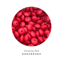 Load image into Gallery viewer, Lentil Silicone Beads 11mm x 6mm.