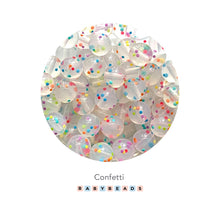 Load image into Gallery viewer, Silicone Confetti Round Beads.