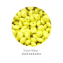 Load image into Gallery viewer, Lentil Silicone Beads 11mm x 6mm.