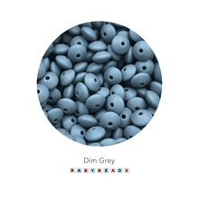 Load image into Gallery viewer, Lentil Silicone Beads 11mm x 6mm.