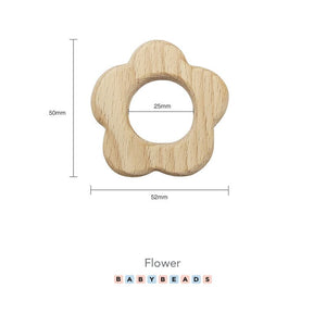 Wooden Teethers - Flower.