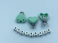 Load image into Gallery viewer, Silicone Heart Dummy Clips.