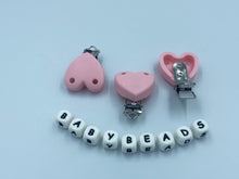 Load image into Gallery viewer, Silicone Heart Dummy Clips.