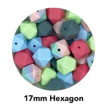 Load image into Gallery viewer, Hexagon Silicone Beads 17mm - BabybeadsSA
