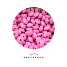Load image into Gallery viewer, Lentil Silicone Beads 11mm x 6mm.