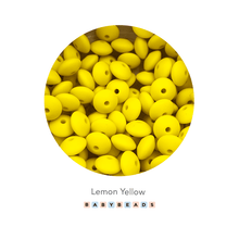 Load image into Gallery viewer, Lentil Silicone Beads 11mm x 6mm.