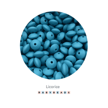 Load image into Gallery viewer, Lentil Silicone Beads 11mm x 6mm.
