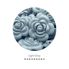 Load image into Gallery viewer, Silicone Beads - Rose - BabybeadsSA