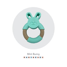 Load image into Gallery viewer, Silicone & Wood Teether - Bunny.