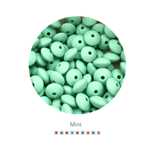 Load image into Gallery viewer, Lentil Silicone Beads 11mm x 6mm - BabybeadsSA