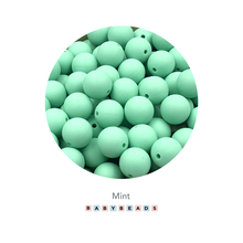 Load image into Gallery viewer, 9mm Round Silicone Beads - BabybeadsSA