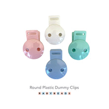 Load image into Gallery viewer, Round Plastic Dummy Clips.