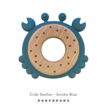 Load image into Gallery viewer, Silicone & Wood Teether - Crab.