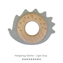 Load image into Gallery viewer, Silicone & Wood Teether - Hedgehog.
