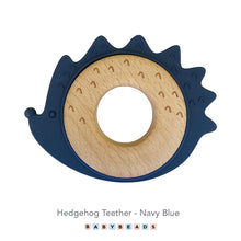 Load image into Gallery viewer, Silicone & Wood Teether - Hedgehog.