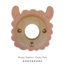 Load image into Gallery viewer, Silicone & Wood Teether - Sheep.
