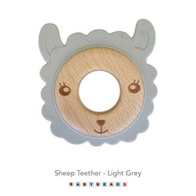 Load image into Gallery viewer, Silicone & Wood Teether - Sheep.