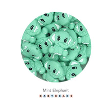 Load image into Gallery viewer, Silicone Beads - Elephant Beads.