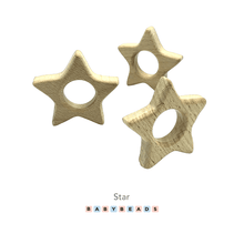 Load image into Gallery viewer, Wooden Teethers - Star.