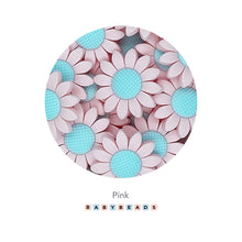 Load image into Gallery viewer, Silicone Beads - Sunflowers.