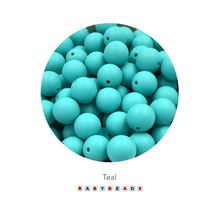Load image into Gallery viewer, 9mm Round Silicone Beads - BabybeadsSA