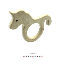 Load image into Gallery viewer, Wooden Teethers - Unicorn.