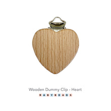 Load image into Gallery viewer, Wooden Shaped Dummy Clips.