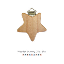 Load image into Gallery viewer, Wooden Shaped Dummy Clips.