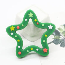 Load image into Gallery viewer, Silicone Christmas Star Teether - BabybeadsSA