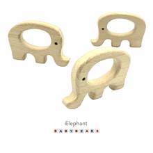 Load image into Gallery viewer, Wooden Teethers - Elephant.