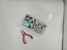 Load image into Gallery viewer, DIY Teething Bead CRAFT KIT - Minty Twist
