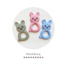 Load image into Gallery viewer, Silicone Teethers -  Bunny.

