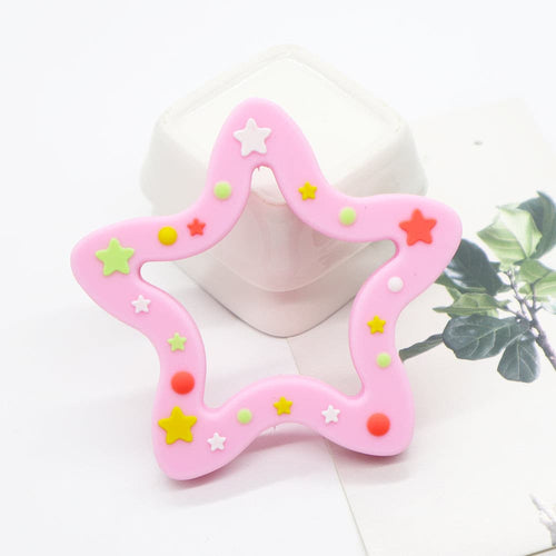 Silicone Christmas Star Teether - BabybeadsSA