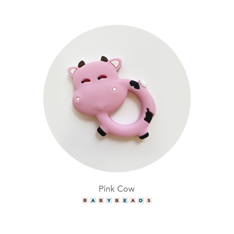 Silicone Teethers -  Cow.