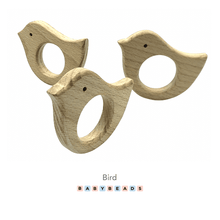 Load image into Gallery viewer, Wooden Teether - Bird.
