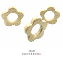 Load image into Gallery viewer, Wooden Teethers - Flower.
