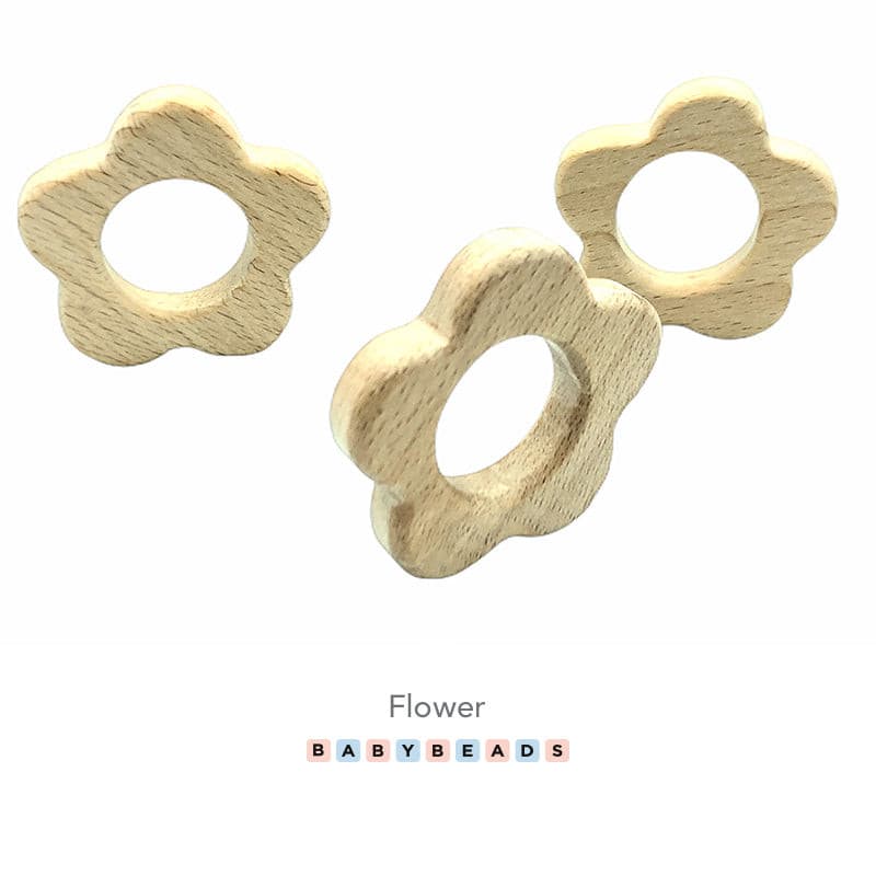 Wooden Teethers - Flower.