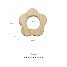 Load image into Gallery viewer, Wooden Teethers - Flower.
