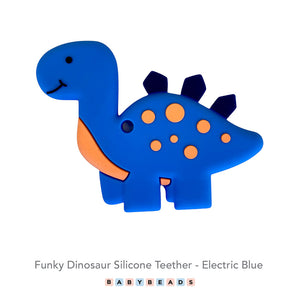 Silicone Teethers -  Funky Dinosaur.