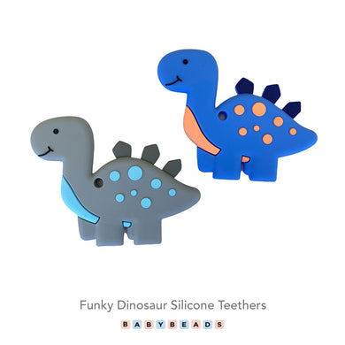 Silicone Teethers -  Funky Dinosaur.