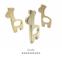 Load image into Gallery viewer, Wooden Teethers - Giraffe.
