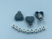 Load image into Gallery viewer, Silicone Heart Dummy Clips.
